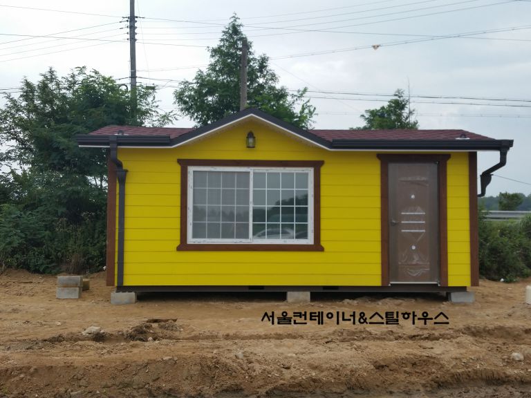  장천4리 연꽃단지 내 3m6m 씨멘트싸이딩방가로