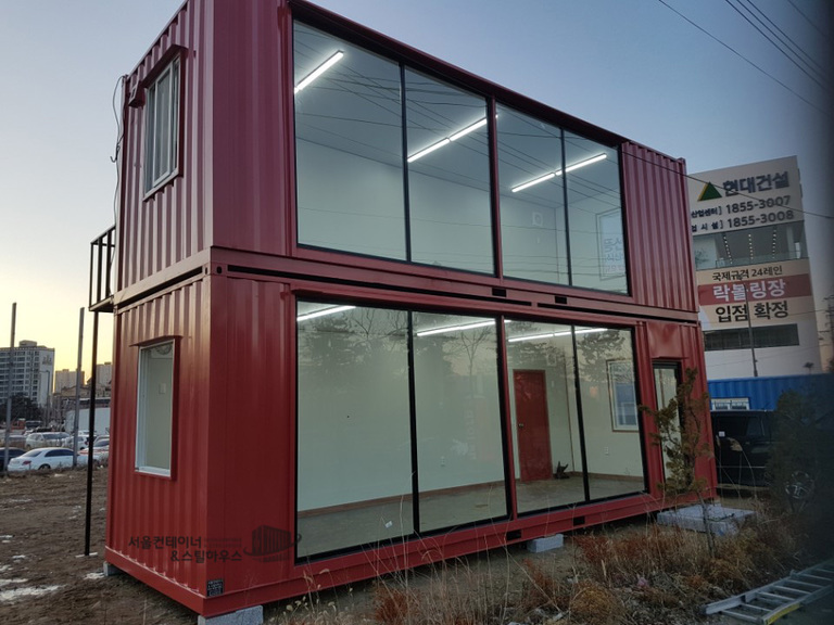   3m*9m 높이 3M 컨테이너 2동, 분양사무실 컨테이너 하남출고
