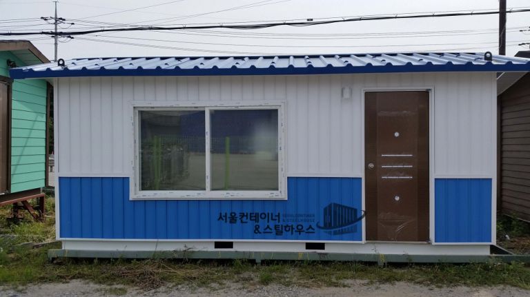  이천시 율면 출고, 3m*6m 아사싸이딩 외장 비닐싸이딩 이동식주택주문제작