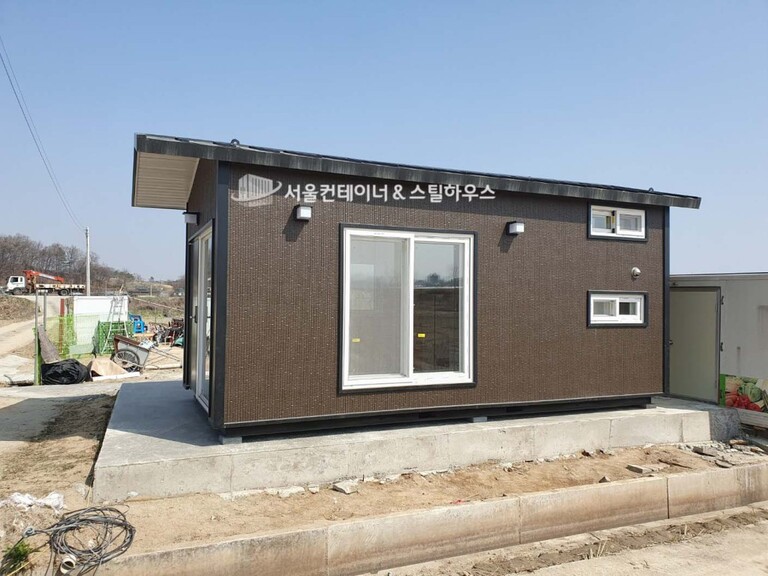 고가 높은 농막주택, 이천시 장호원 이동식주택 출고