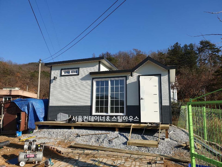 원주 미니2층 이동식주택 _ 써모싸이딩 농막용 이동식주택