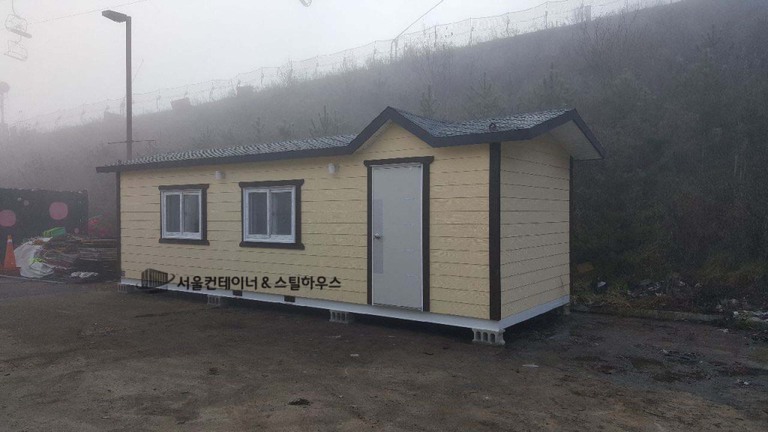  평창 알펜시아 리조트 내 3m*9m 컨테이너스틸하우스 납품