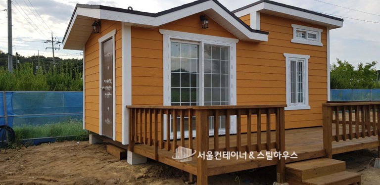  양평이동식주택, 미니2층 스틸하우스 제작
