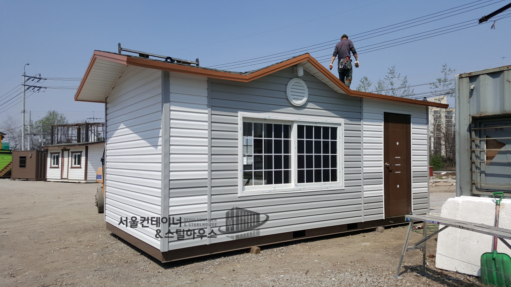  평창 이동식주택, 3m*6m 비닐싸이딩 외장