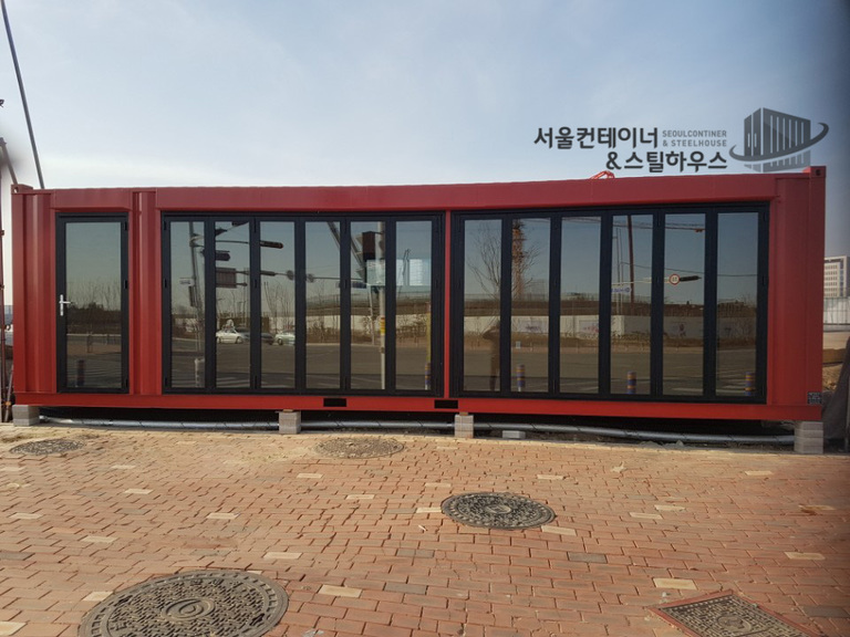   부산 노블래스 분양사무실 겸 커네이너 카페 출고