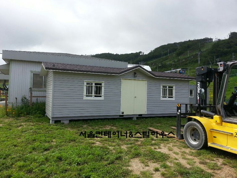  평창 알펜시아, 비닐싸이딩외장 컨테이너하우스 3m9m